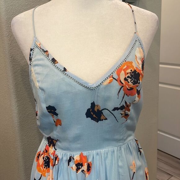 Cooperative Floral Open Back MIDI Dress Size 0 - Picture 2 of 3